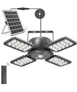Solar Shed Light Indoor Outdoor 1200Lm 144Led Pendant Light, Motion Sens... - £43.03 GBP