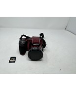 Nikon Coolpix L840 Red Wi-Fi 3&quot; LCD 38x Optical Zoom Compact Digital Cam... - $119.91