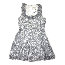 NWT SALONI Misha Short Dress in Ivory Rajasthan Cotton Silk Ruffle US 12 - £94.84 GBP