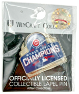 Chicago Cubs 2016 World Series Champions Wincraft Lapel Pin new unopened... - $43.82