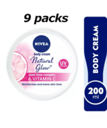 9 Pack Nivea Natural Glow Cream 200ml for Healthy Hydrated and Smooth Sk... - $99.95