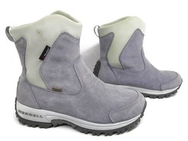 Merrell Tundra Waterproof Insulated Polartec Gray Boots Womens Size US 8 - £47.02 GBP