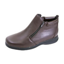 PEERAGE Juliet Women Wide Width Leather Casual Ankle Boots - £79.60 GBP