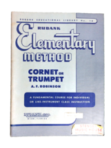 Rubank Educational Library No. 18 Elementary Method Cornet Or Trumpet Music - £11.27 GBP