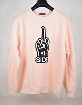 The Upside Pink Novelty Crew SweatShirt Top XL Mens NWT - £27.15 GBP