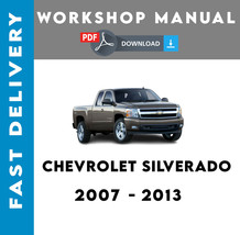 CHEVROLET SILVERADO 1500  2007- 2012 SERVICE REPAIR WORKSHOP MANUAL - $6.42