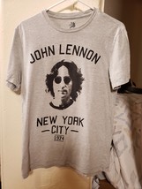 John lennon zion grey t shirt mens small  - £58.97 GBP