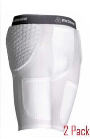 2 Pack -McDavid Girdle 755T Pro 2-Pocket Football Compression Shorts w/H... - £11.27 GBP