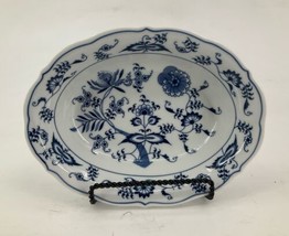 Vintage Blue Danube China 10&quot; Oval  Vegetable Serving Bowl Cobalt Blue F... - $29.69