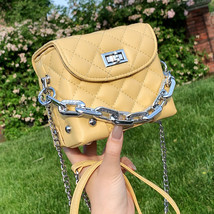 Lingge Chain Bag Women&#39;s Summer New Niche Design Mini Crossbody Bag Box Small Sq - £27.97 GBP