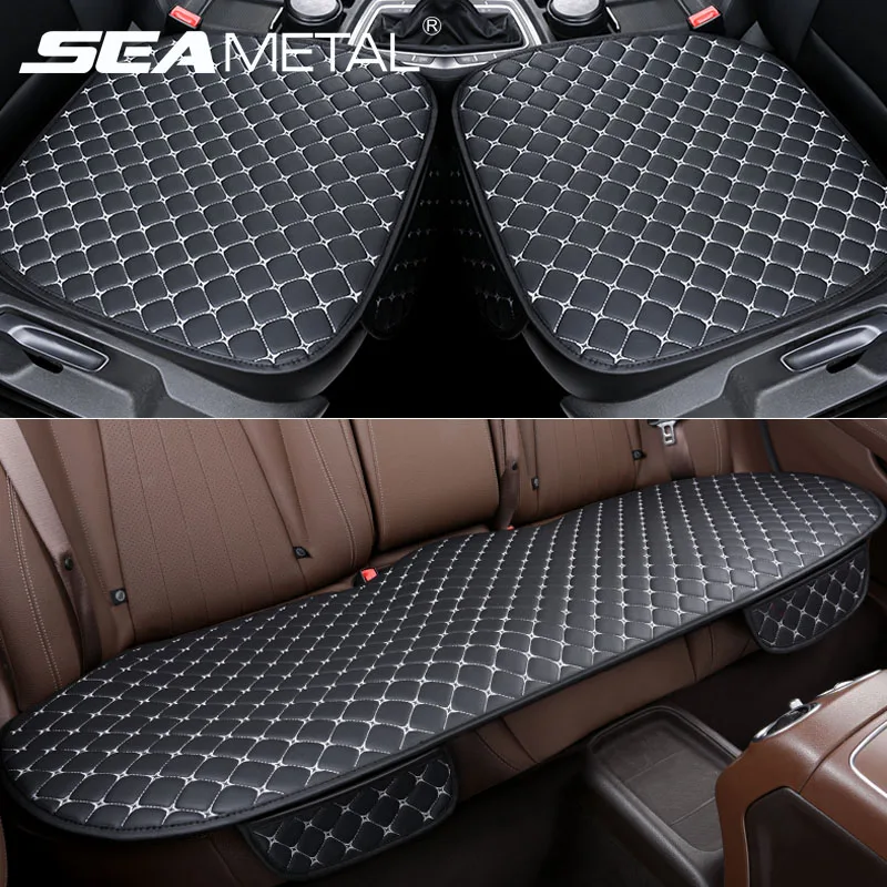 SEAMETAL Car Seat Covers Set PU Leather Car Seat Protector Interior Auto Seats - £12.34 GBP+
