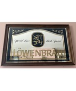 Vintage Lowenbrau Bar Mirror - Wood Framed 32.5”x20.5” Special Beer Dark... - €51,05 EUR
