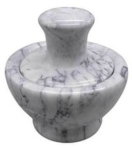 2 1/4&quot; White Marble Mortar And Pestle Set - $54.99