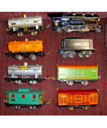 LIONEL PREWAR O GAUGE 259E STEAM LOCOMOTIVE/6 CARS TINPLATE 1934 W/ NICKEL TRIM* - $300.00