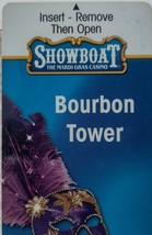 Showboat The Mardi Gras Casino Bourbon Tower Las Vegas Room Key - £4.75 GBP