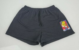 Vintage Women&#39;s Looney Tunes Tweety Bird French Terry Lounge Athletic Shorts S - £14.08 GBP