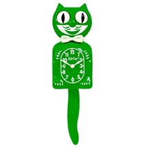 Kit Cat Klock  Classic Green Kit-Cat (15.5″ high) Clock - £58.63 GBP
