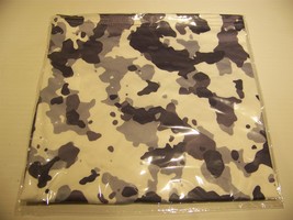 CAMOUFLAGE UNISEX NECK GAITER MASK INFINITY SCARF BALACLAVA GRAY WHITE - $8.98