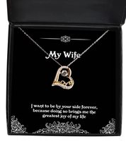 Motivational Wife Love Dancing Necklace, I Want to be by Your Side Forever, Beca - £39.03 GBP