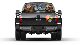 Deer Duck Turkey Hunting Fishing Rear Window Perforated Graphic Decal Tr... - £39.88 GBP