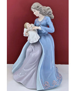NIB PORCELAIN FIGURINE MOTHER HOLDING BABY HAND PAINTED 10&quot; TALL - £58.38 GBP