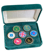 Rare Vintage Lot Of 7 Scotland Golf Course Lapel Hat Pins All different ... - $35.05