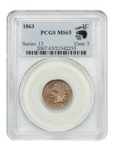1863 1C PCGS MS65 (Eagle Eye Photo Seal) - £840.95 GBP
