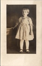 RPPC Young Girl Darling Crazy Bangs and Maryjane Shoes Postcard U1 - £5.45 GBP