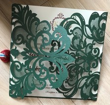 10pcs Pearl Paper Birthday Invitation,Laser Cut Wedding Invitation Cards... - $214.21 MXN