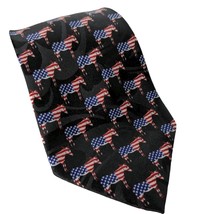Steven Harris Donkey Democrat Liberal Political American Flag Novelty Necktie - £11.44 GBP