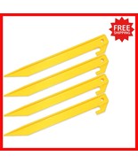 30 Pack Heavy Duty 9&quot; ABS Plastic Tent Stakes - Bright Yellow Outdoor Es... - $519.88 MXN