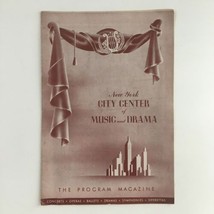 1946 Program Magazine New York City Center Present Ballet Russe De Monte... - £14.85 GBP
