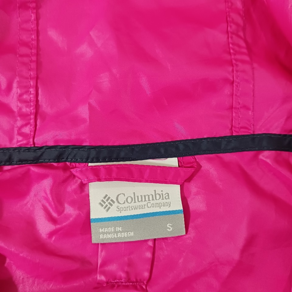 Columbia KL3010 Women's Red & Blue Full Zip Hoodie Rain Jacket Size Small Item image 4