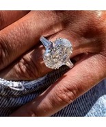 3.30Ct Oval Cut Simulated Moissanite Three Stone Women Proposal Ring Size 5 - $18.89
