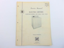 Vintage Montgomery Ward Service Manual Gas And Electric Dryers 1962-1963 - £15.56 GBP