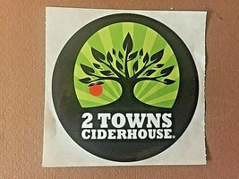 Craft Cider Logo 3 inch Sticker: 2 Towns Ciderhouse Corvallis, Oregon FR... - £1.55 GBP