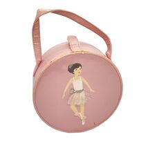 Gymboree Pink Vintage Ballerina Ballet Round Circle Handbag - $211.32 MXN