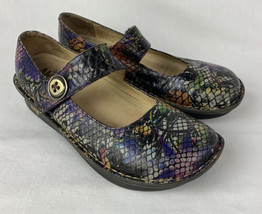 Alegria By PG Lite Leather Snakeskin Print Pal-724 Womens EU 40 Shoes Sandal - £27.90 GBP