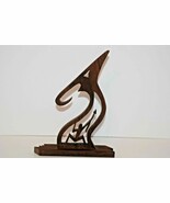 Handmade 8&quot; Wooden Figure Southwest Hunter Black Walnut Figure - €12,88 EUR