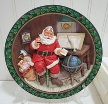 COCA COLA 3D Christmas Plate Santa Claus Good Boys Girls Sundblom 1994 Heritage  - £46.01 GBP