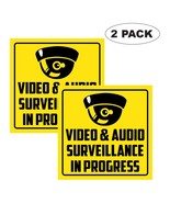 2 Security Video Surveillance 6 mil Vinyl Decals - Indoor Outdoor Design... - $144.89 MXN