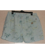 EXCELLENT MENS TOMMY BAHAMA BLUE W/ FLORAL SWIM SHORTS / TRUNKS   SIZE XL - $466.44 MXN