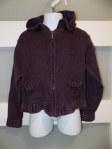 Lee Purple Sparkle Zip Up Hoodie Sweater Jacket Size 5 Girl&#39;s - $10.12