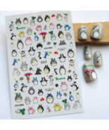 Totoro Flat Nail Stickers: Ghibli Anime DIY Nail Art - $7.16 CAD