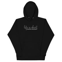 Life is Short Order Dessert Hoodie Black - £42.82 GBP