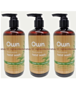 3 Bottles OWN Green Tea &amp; Cucumber Moisturizing Hand Wash 99% NaturallyD... - $673.75 MXN