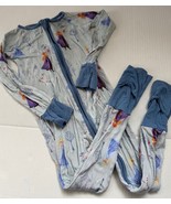 Little Sleepies DISNEY FROZEN ANNA &amp; ELSA One Piece Zippy Sleeper Pajama... - $68.38 CAD