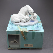 Lladro Bearly Love 1443 Polar Bears With Cub On Ice Figurine 5.75 in Wide - £31.20 GBP