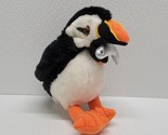 Folkmanis Folktails Puffin With Fish Hand Puppet Bird Wildlife Toy Plush - £40.43 GBP