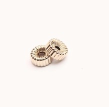 14k Gold Filled Roundel Round Bead Corrugated 4 5 6 Mm * Price For 1 Bead * - £3.46 GBP